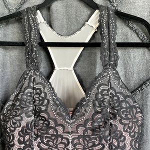 BLACK LACE RACERBACK BRALETTE